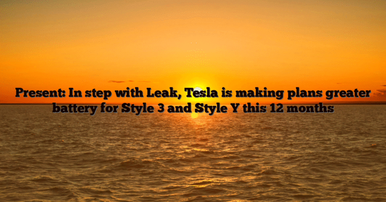 Present: In step with Leak, Tesla is making plans greater battery for Style 3 and Style Y this 12 months
